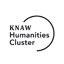 Woordlogo KNAW Hunmanities Cluster met rechts daaromheen een onderbroken cirkel