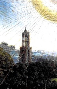 Fragment of the Ghent Altarpiece, also called the Adoration of the Mystic Lam, painted by Hubert and Jan Van Eyck
