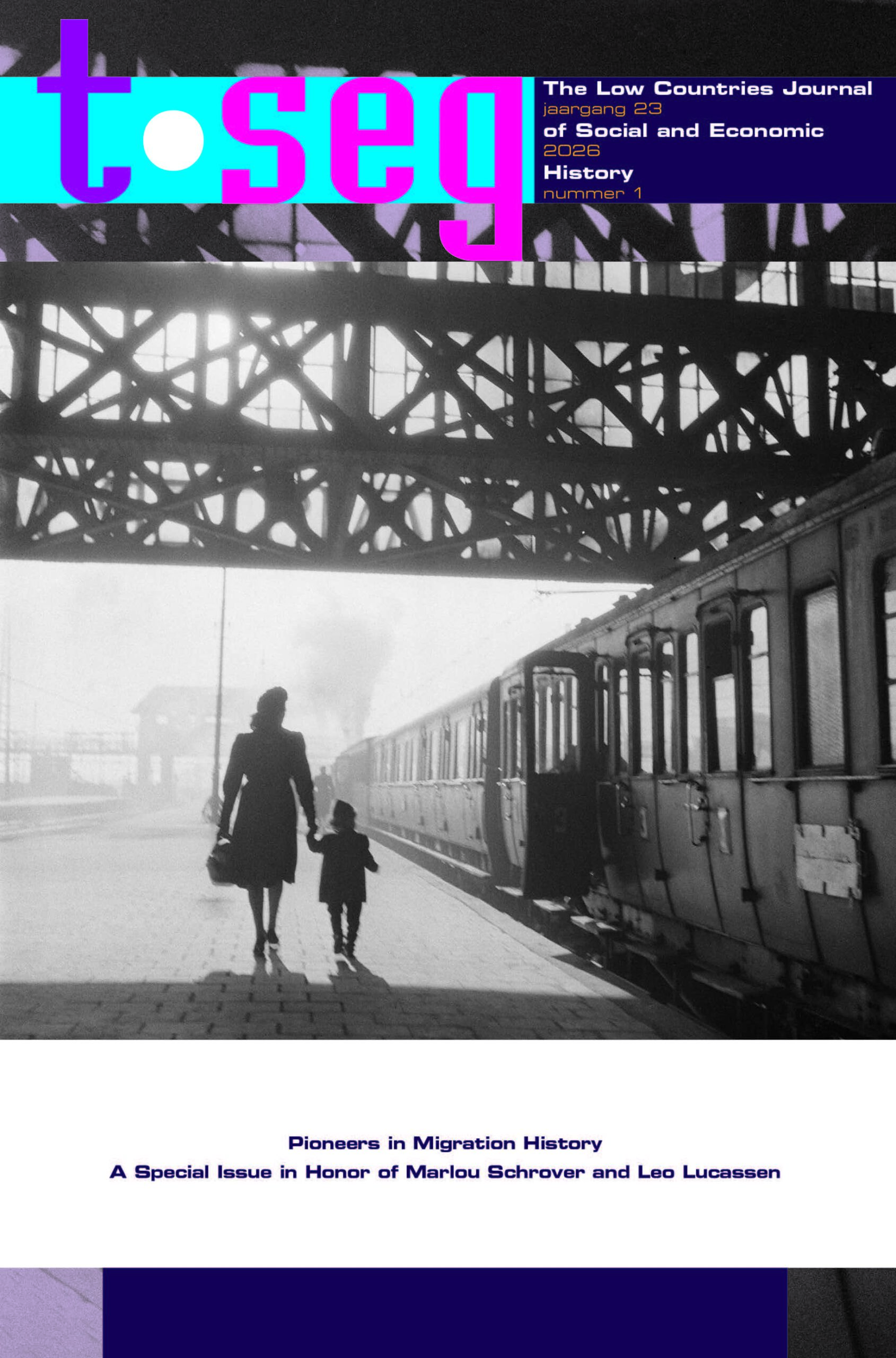 Cover TSEG2026.1, displaying women and child seeing train depart