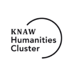 Woordlogo KNAW Hunmanities Cluster met rechts daaromheen een onderbroken cirkel